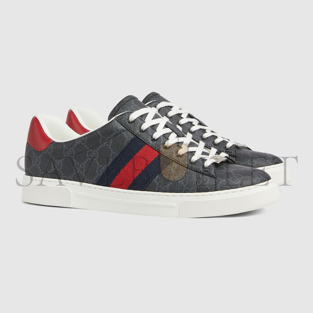 GUCCI MEN'S GUCCI ACE SNEAKER WITH WEB 760775 